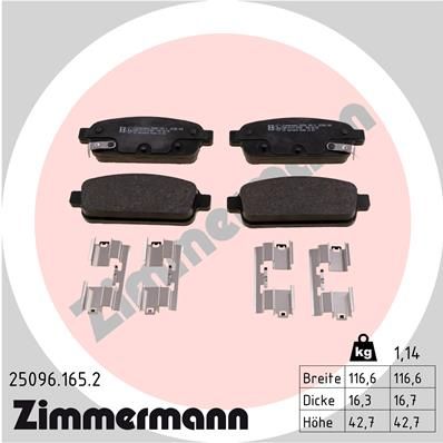 Brake Pad Set, disc brake  OPEL ASTRA MOKKA CHEVROLET WVA:25096|Foto entspricht Lief|2-5 munkanapos szállítás 13:30-ig rendelve 2024.12