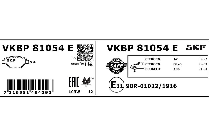 BRAKE PADS KIT|24-05