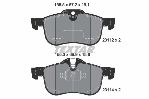 Brake Pad Set, disc brake   WVA:23112|für Verschleißwarnan|2-5 munkanapos szállítás 13:30-ig rendelve 2024.12