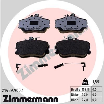 Brake Pad Set, disc brake   WVA:21439|staubreduzierte Brem|2-5 munkanapos szállítás 13:30-ig rendelve 2024.12