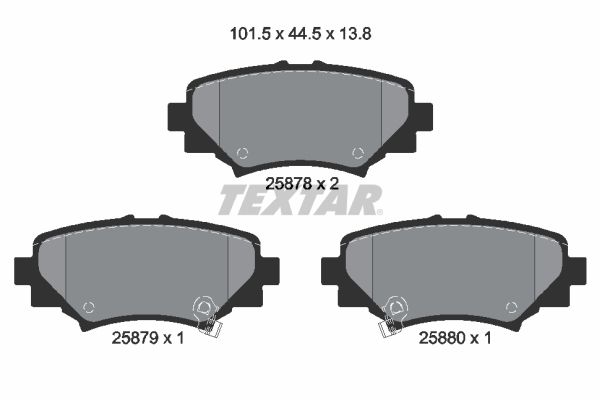 Brake Pad Set, disc brake   WVA:25878|mit akustischer Vers|2-5 munkanapos szállítás 13:30-ig rendelve 2024.12