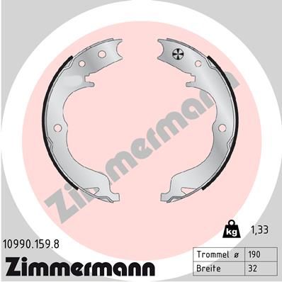 Brake Shoe Set, parking brake  C-CROSSER 4007 32mm|Foto entspricht Lieferumf|2-5 munkanapos szállítás 13:30-ig rendelve 2024.12