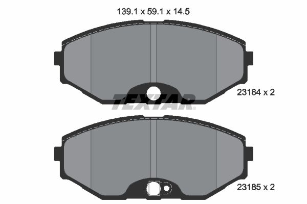 Brake Pad Set, disc brake   WVA:23184|mit akustischer Vers|2-5 munkanapos szállítás 13:30-ig rendelve 2024.12