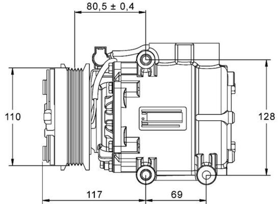 AC-KOMPRESSOR FUER FORD|1 munkanapos beszerzés 2024.12