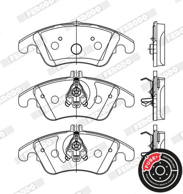 Brake Pad Set, disc brake  W/S204 W/S212 250CDI-350CDI Vorderachse|WVA:24310|mit Zube|2-5 munkanapos szállítás 13:30-ig rendelve 2025.1