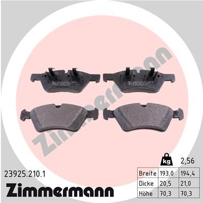 Brake Pad Set, disc brake  W164 ML300-450CDI X164 320CDI Vorderachse|WVA:23925|für Vers|2-5 munkanapos szállítás 13:30-ig rendelve 2025.1