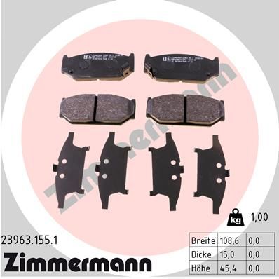 Brake Pad Set, disc brake   WVA:23963|Foto entspricht Lief|2-5 munkanapos szállítás 13:30-ig rendelve 2024.12