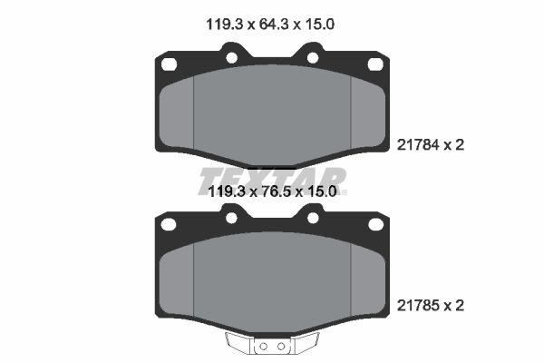 Brake Pad Set, disc brake   WVA:21784|mit akustischer Vers|2-5 munkanapos szállítás 13:30-ig rendelve 2024.12