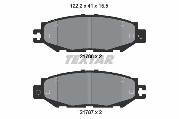 Brake Pad Set, disc brake   WVA:21786|für Verschleißwarnan|2-5 munkanapos szállítás 13:30-ig rendelve 2024.12