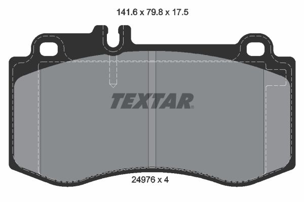 Brake Pad Set, disc brake  W/S212 400/500 350CDI C218 400 Vorderachse|WVA:24976|für Vers|2-5 munkanapos szállítás 13:30-ig rendelve 2024.12