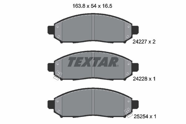 Brake Pad Set, disc brake   WVA:24227|mit akustischer Vers|2-5 munkanapos szállítás 13:30-ig rendelve 2024.12