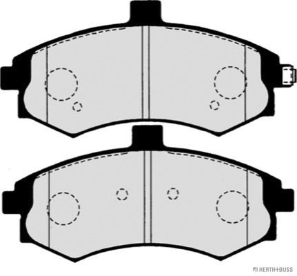 Brake Pad Set, disc brake   Vorderachse|WVA:24031|mit akus|2-5 munkanapos szállítás 13:30-ig rendelve 2024.12