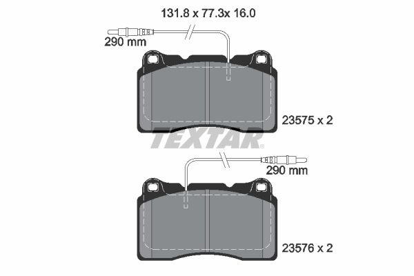 Brake Pad Set, disc brake   WVA:23575|mit integriertem Ver|2-5 munkanapos szállítás 13:30-ig rendelve 2025.1