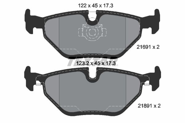 Brake Pad Set, disc brake  E39 520I-540I 520D-530D Hinterachse|WVA:21691|für Vers|2-5 munkanapos szállítás 13:30-ig rendelve 2024.12