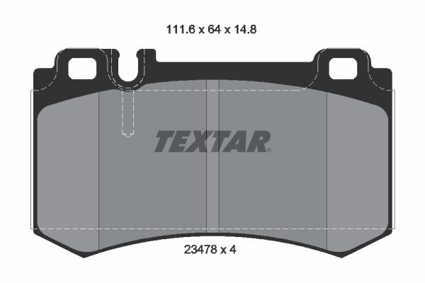 Brake Pad Set, disc brake   WVA:23478|für Verschleißwarnan|2-5 munkanapos szállítás 13:30-ig rendelve 2024.12