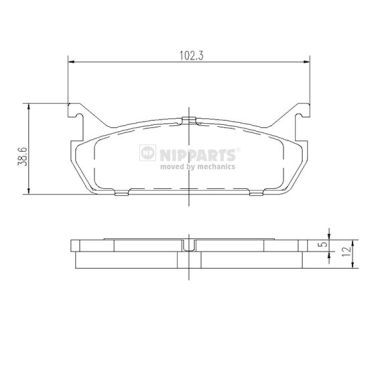 NP hátsó fékbetét SUZUKI BALENO WAGON SY419|2022.7.29