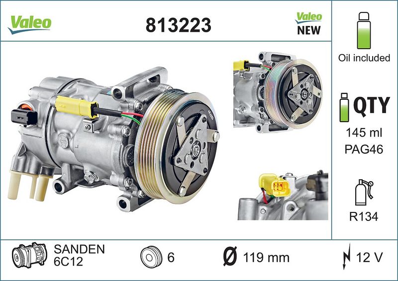 AC-KOMPRESSOR SD6C12|1 munkanapos beszerzés 2024.12