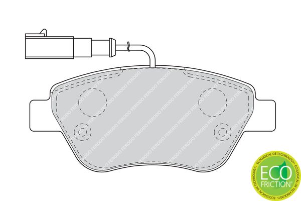 Ferodo Fékbetét készlet, tárcsafék Premier FIAT STILO|2022.8.5
