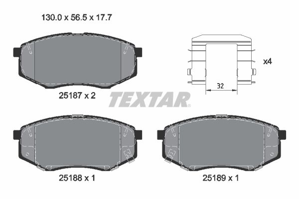 Textar fékbetét készlet|2023.9.1