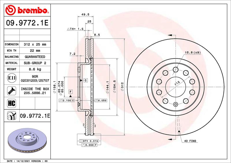 BREMSENSATZ EVKIT VA|1 munkanapos beszerzés 2025.1