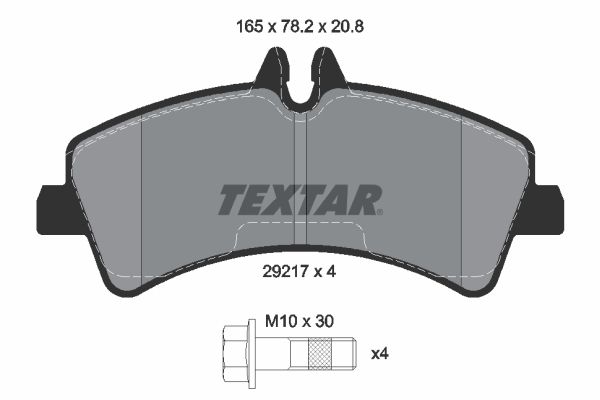 Brake Pad Set, disc brake  SPRINTER B906 413CDI-519CDI Hinterachse|WVA:29217|für Vers|2-5 munkanapos szállítás 13:30-ig rendelve 2024.12