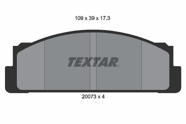 Brake Pad Set, disc brake   WVA:20073|nicht für Verschleiß|2-5 munkanapos szállítás 13:30-ig rendelve 2024.12