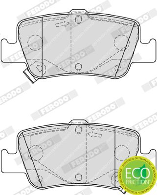Ferodo Fékbetét készlet, tárcsafék Premier TOYOTA AURIS|2023.10.6