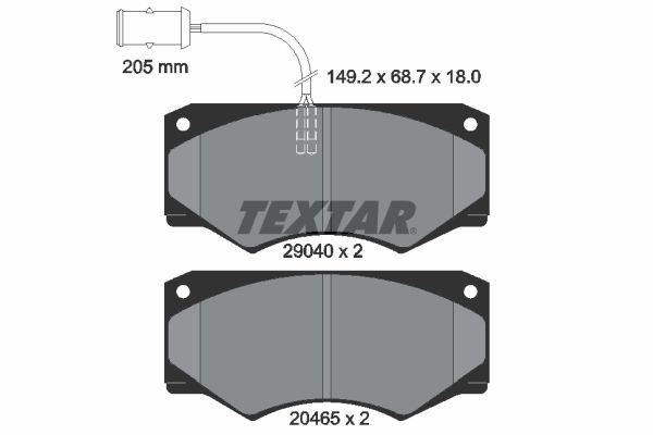 Brake Pad Set, disc brake   WVA:29040|mit integriertem Ver|2-5 munkanapos szállítás 13:30-ig rendelve 2024.12