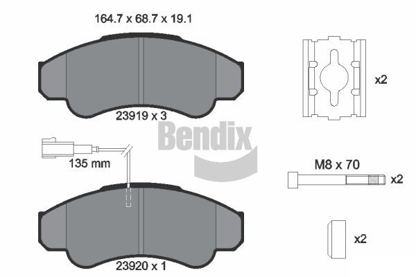 BENDIX-AU alkatrész|Távoli klt. esetén 1-2 m.napos szállítás 2024.12.20