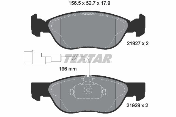 Brake Pad Set, disc brake   WVA:21929|mit integriertem Ver|2-5 munkanapos szállítás 13:30-ig rendelve 2024.12