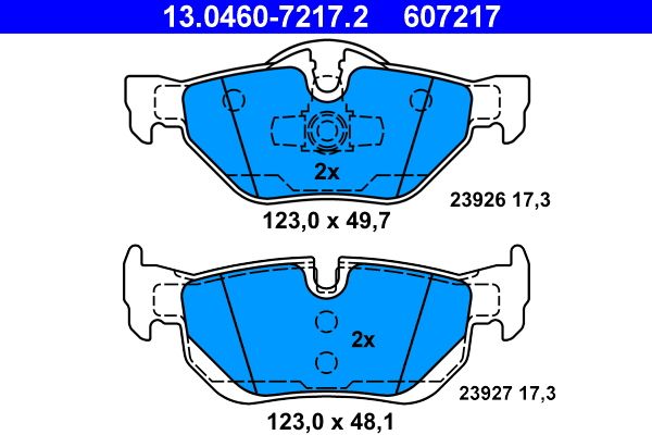 Brake Pad Set, disc brake   Hinterachse|WVA:23926|für Vers|2-5 munkanapos szállítás 13:30-ig rendelve 2024.12