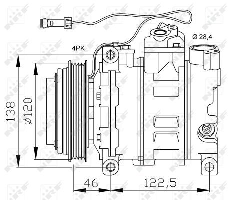 Compressor, air conditioning  AUDI A4 97- O-120mm|mit PAG-Kompressoröl,|2-5 munkanapos szállítás 13:30-ig rendelve 2024.12