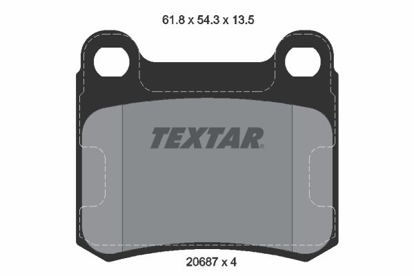 Brake Pad Set, disc brake   WVA:20687|nicht für Verschleiß|2-5 munkanapos szállítás 13:30-ig rendelve 2024.12