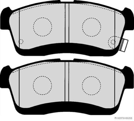 Brake Pad Set, disc brake   Vorderachse|WVA:23507|mit akus|2-5 munkanapos szállítás 13:30-ig rendelve 2024.12