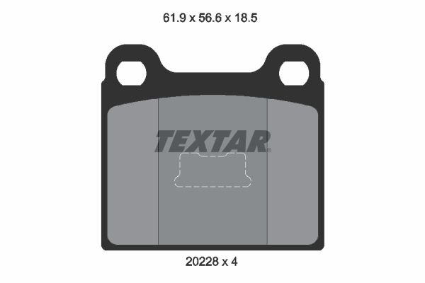 Brake Pad Set, disc brake   WVA:20228|nicht für Verschleiß|2-5 munkanapos szállítás 13:30-ig rendelve 2024.12