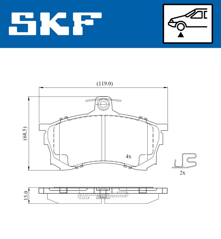 BRAKE PADS KIT|24-05