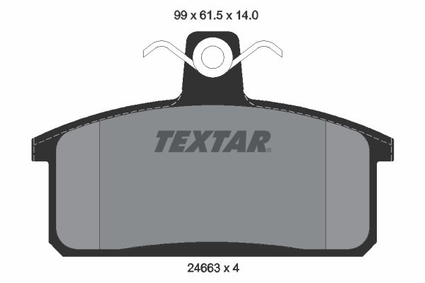 Brake Pad Set, disc brake   WVA:24663|nicht für Verschleiß|2-5 munkanapos szállítás 13:30-ig rendelve 2024.12