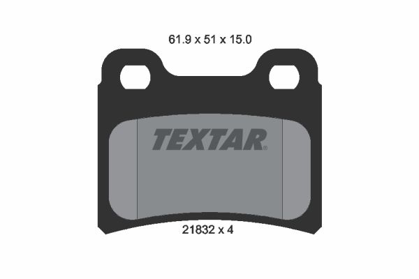 Brake Pad Set, disc brake   WVA:21832|nicht für Verschleiß|2-5 munkanapos szállítás 13:30-ig rendelve 2024.12