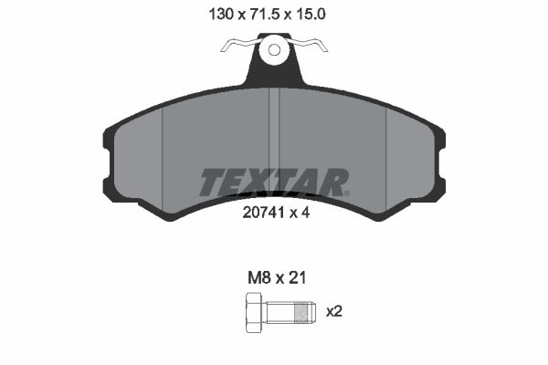 Brake Pad Set, disc brake   WVA:20741|mit Zubehör|nicht fü|2-5 munkanapos szállítás 13:30-ig rendelve 2024.12