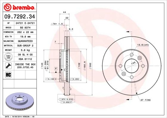 BREMBO alkatrész|Távoli klt. esetén 1-2 m.napos szállítás 2025.1.10