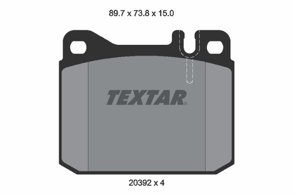 Brake Pad Set, disc brake   WVA:20392|für Verschleißwarnan|2-5 munkanapos szállítás 13:30-ig rendelve 2024.12