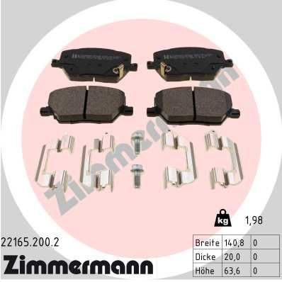 Brake Pad Set, disc brake  500X COMPASS RENEGADE WVA:22165|Foto entspricht Lief|2-5 munkanapos szállítás 13:30-ig rendelve 2025.1