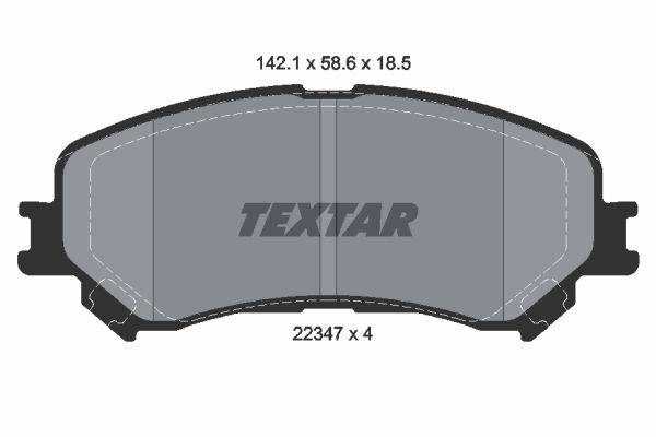 Brake Pad Set, disc brake  MEGANE IV SCENIC IV ESPACE V Vorderachse|WVA:22347|für Vers|2-5 munkanapos szállítás 13:30-ig rendelve 2024.12