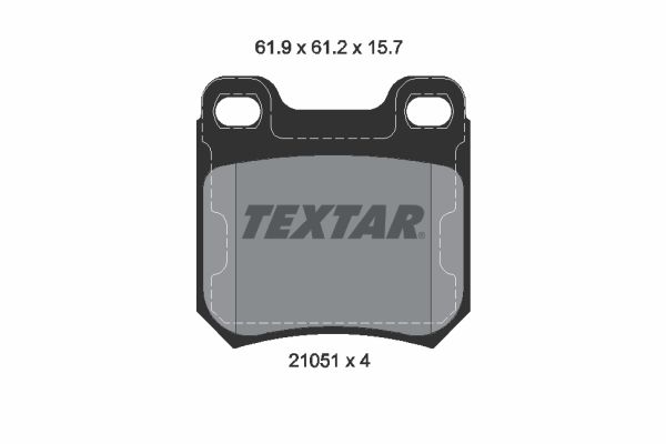 Brake Pad Set, disc brake   WVA:21051|nicht für Verschleiß|2-5 munkanapos szállítás 13:30-ig rendelve 2024.12