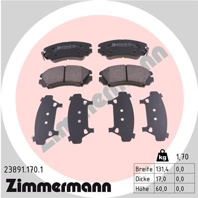 Brake Pad Set, disc brake   WVA:23891|Foto entspricht Lief|2-5 munkanapos szállítás 13:30-ig rendelve 2024.12