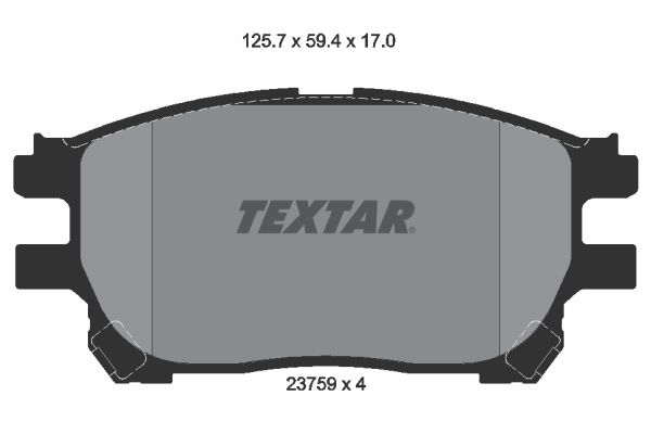 Brake Pad Set, disc brake   WVA:23759|nicht für Verschleiß|2-5 munkanapos szállítás 13:30-ig rendelve 2024.12