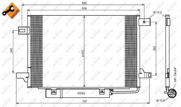 Condenser, air conditioning  W169 W245 150-200 180/200CDI mit Trockner, mit Dichtring|2-5 munkanapos szállítás 13:30-ig rendelve 2024.12