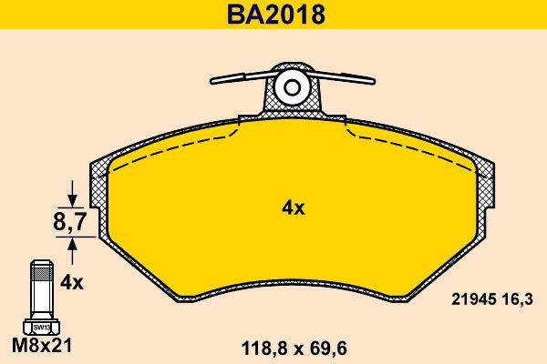 BARUM BELAGSATZ VA FUER|1 munkanapos beszerzés 2024.12