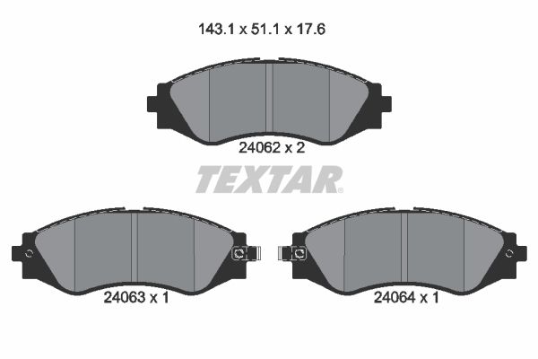 Brake Pad Set, disc brake   WVA:24062|mit akustischer Vers|2-5 munkanapos szállítás 13:30-ig rendelve 2024.12