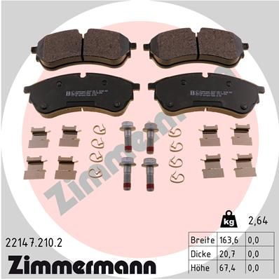 Brake Pad Set, disc brake  CRAFTER vorne und hinten|WVA:22147|Fot|2-5 munkanapos szállítás 13:30-ig rendelve 2024.12